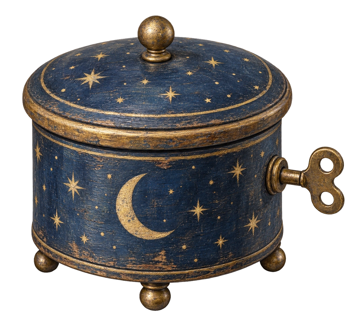 月と星の円筒オルゴール