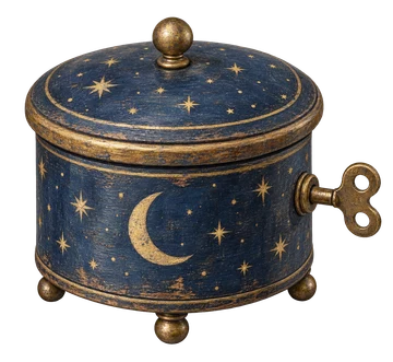 月と星の円筒オルゴール