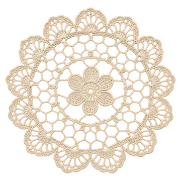 花芯の丸ドイリー